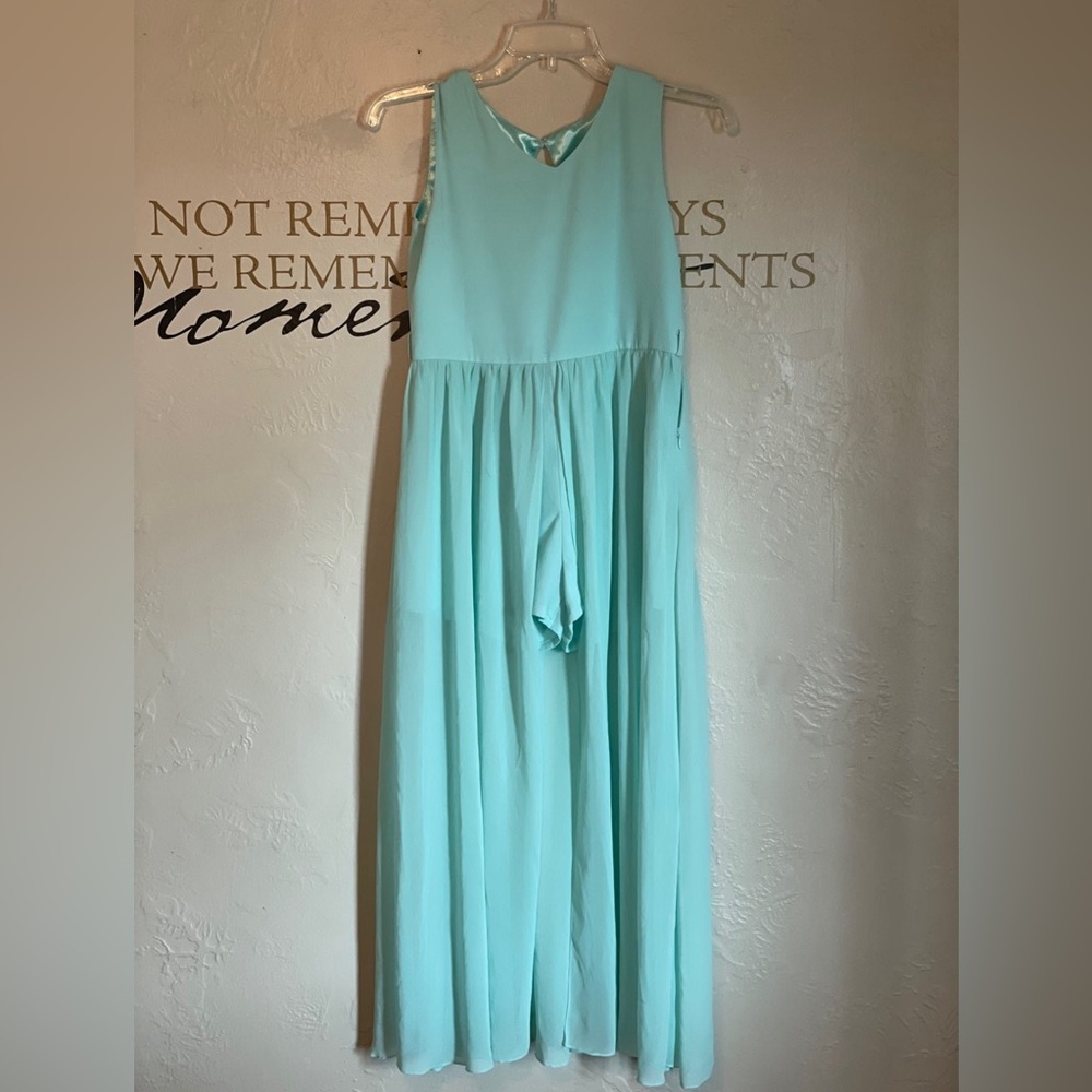 Youth Mint Green Romper Dress — Sz 12